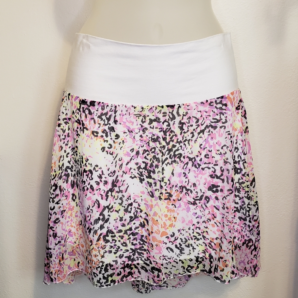 Aeropostale Rainbow Animal Print Skirt S